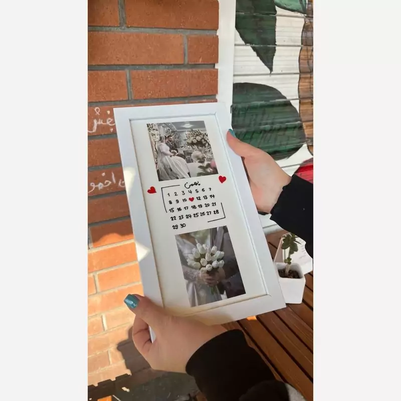 تابلو تقویمی عکس دار مناسب برای تولد و سالگرد آشنایی